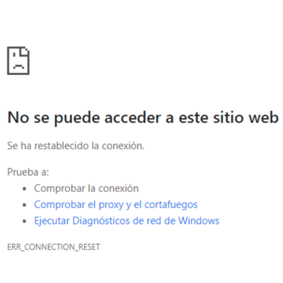 Se ha perdido la conexión2